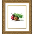 thumbnail image 1 of Beauchamp, Andy 20x24 Gold Ornate Wood Framed with Double Matting Museum Art Print Titled - Christmas Bulb on Pine, 1 of 4