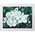 thumbnail image 1 of Beauchamp, Andy 32x25 White Modern Wood Framed Museum Art Print Titled - Green into White Orchids, 1 of 4