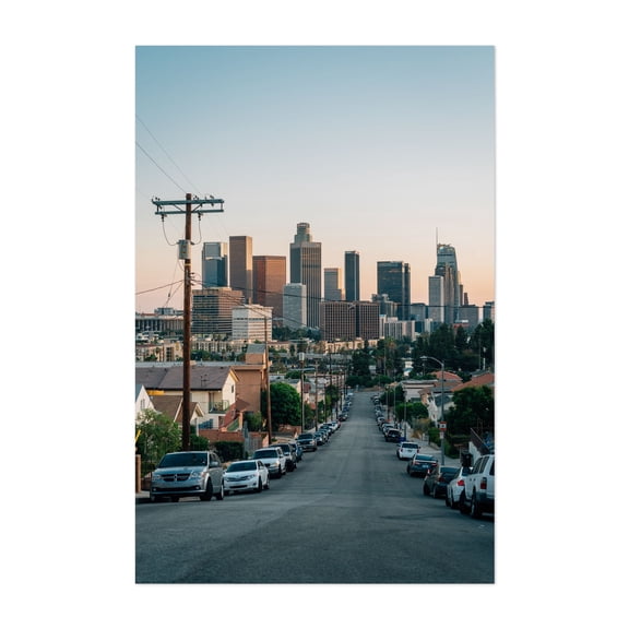 Beaudry Street 04 - Los Angeles California Photography Unframed Wall Art Print 5 x 7 inches