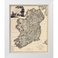 thumbnail image 1 of Beaufort 20x24 White Modern Wood Framed Museum Art Print Titled - Kildare County Ireland - Beaufort 1882, 1 of 4