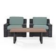 thumbnail image 1 of Beaufort 3 Piece Wicker Patio Conversation Set In Brown, 1 of 1