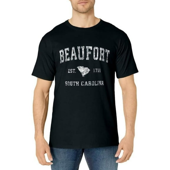 Beaufort South Carolina SC Vintage Athletic Sports Design T-Shirt