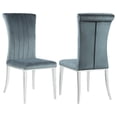thumbnail image 1 of Beaufort Upholstered Dining Side Chair Steel Grey (Set of 2), 1 of 11