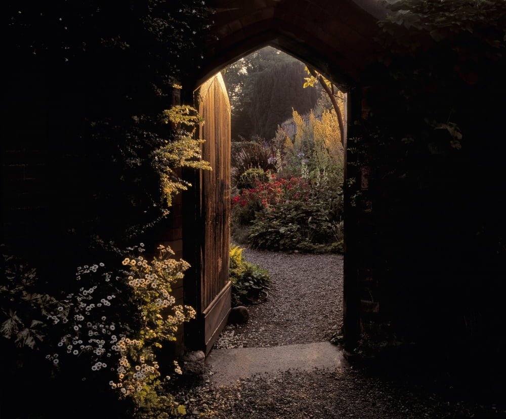 Beaulieu House & Gardens Co Louth Ireland Herbaceous Border And Gateway To The Walled Garden Canvas Art - The Irish Image Collection Design Pics (30 x 26)