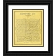 thumbnail image 1 of Beaumont 26x31 Black Ornate Wood Framed with Double Matting Museum Art Print Titled - Hansford County Texas - Beaumont 1889, 1 of 4