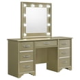 thumbnail image 1 of Beaumont 7-drawer Vanity Desk with Lighting Mirror Champagne, 1 of 5