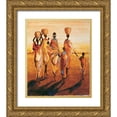 thumbnail image 1 of Beaumont, Jaques 12x14 Gold Ornate Wood Framed with Double Matting Museum Art Print Titled - Meres et enfants, 1 of 4