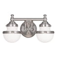 thumbnail image 1 of Beaumont Lane 2 Light Bath Light in Brushed Nickel, 1 of 2
