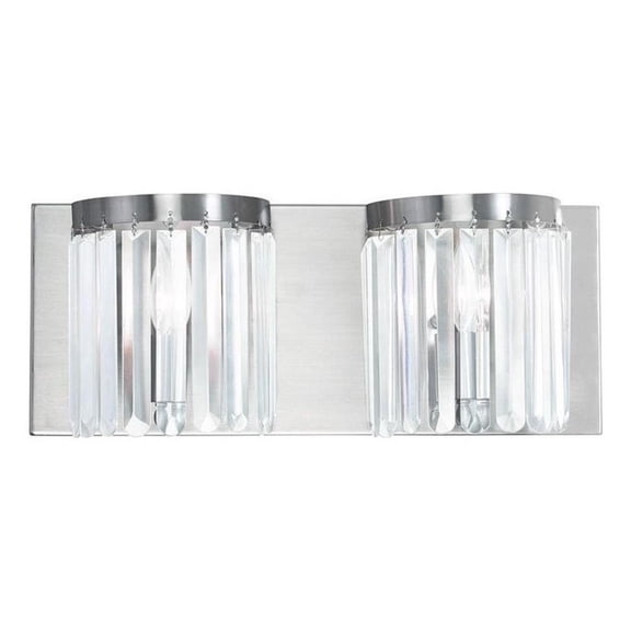 Beaumont Lane 2 Light Bath Light in Brushed Nickel