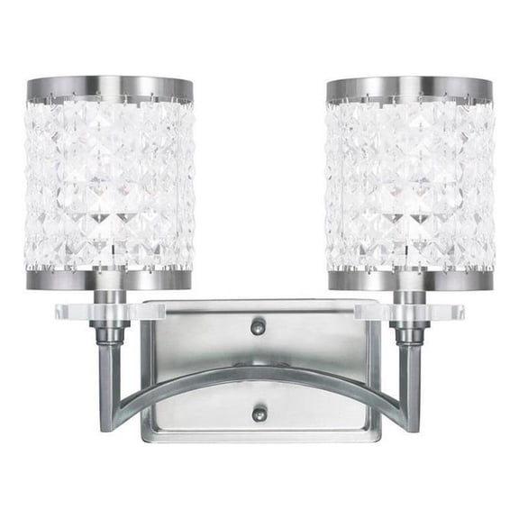 Beaumont Lane 2 Light Bath Light in Brushed Nickel