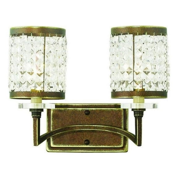Beaumont Lane 2 Light Bath Light in Hand Painted Palacial Bronze