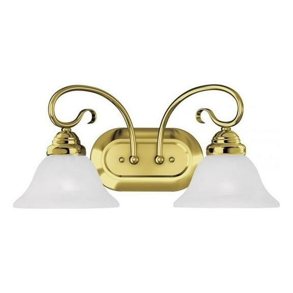 Beaumont Lane 2 Light Bath Light in Polished Brass