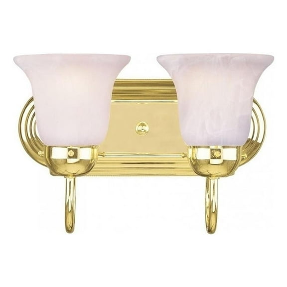 Beaumont Lane 2 Light Bath Light in Polished Brass