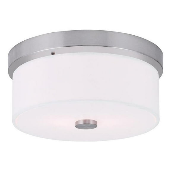 Beaumont Lane 2 Light Ceiling Mount in Brushed Nickel