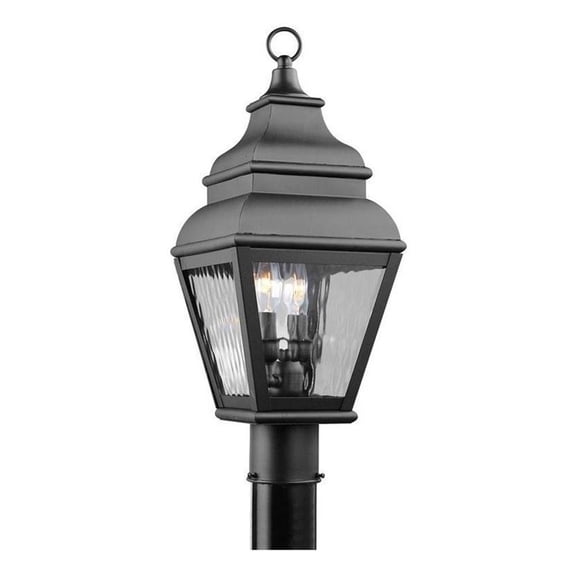 Beaumont Lane 2 Light Outdoor Post Head in Black
