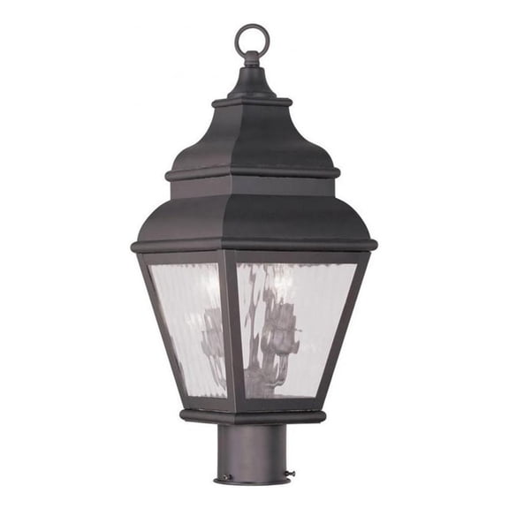 Beaumont Lane 2 Light Outdoor Post Head in Bronze