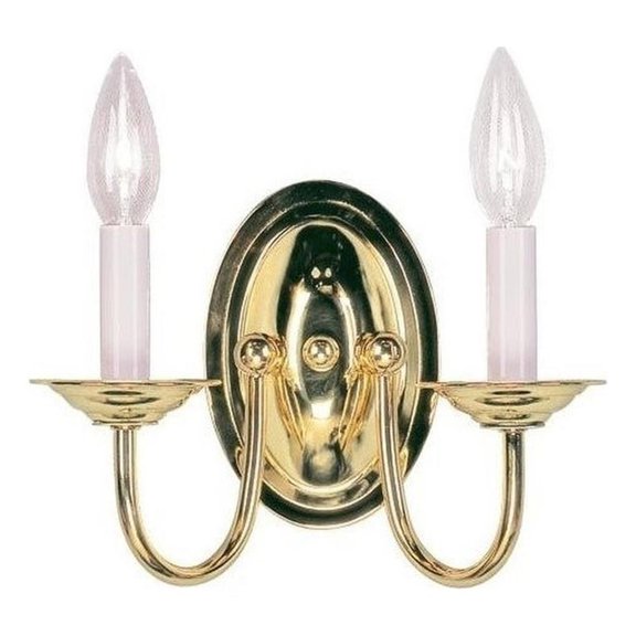 Beaumont Lane 2 Light Wall Sconce in Polished Brass