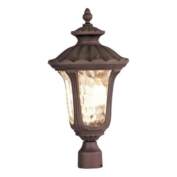 Beaumont Lane 3 Light Outdoor Post Head in Imperial Bronze