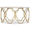thumbnail image 1 of Beaumont Lane 36" Round Coffee Table in Gold, 1 of 3