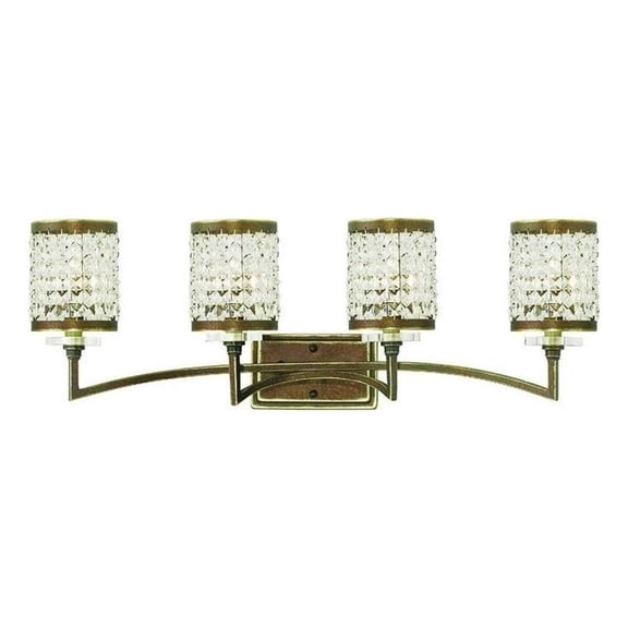 Beaumont Lane 4 Light Bath Light in Hand Painted Palacial Bronze