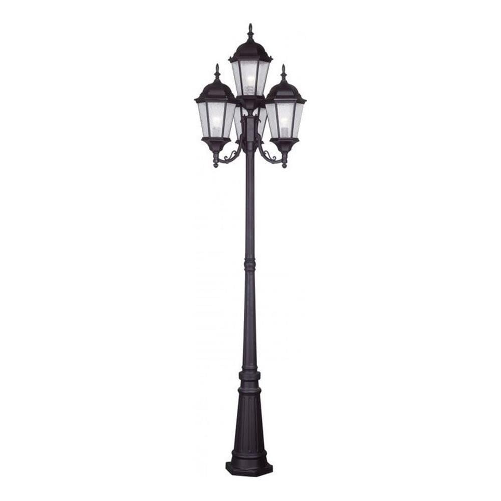 Beaumont Lane 4 Light Outdoor Head Post in Bronze