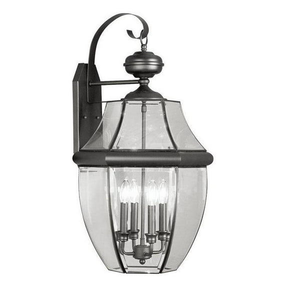 Beaumont Lane 4 Light Outdoor Wall Lantern in Black