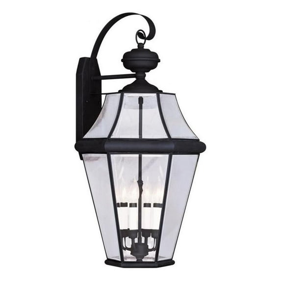 Beaumont Lane 4 Light Outdoor Wall Lantern in Black