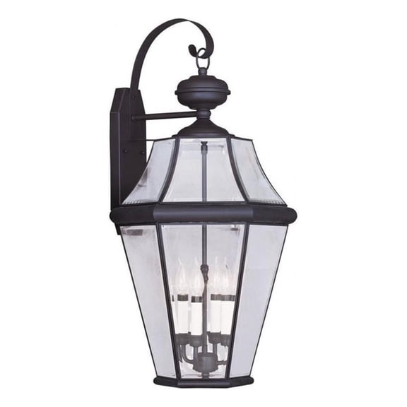 Beaumont Lane 4 Light Outdoor Wall Lantern in Bronze