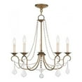 thumbnail image 1 of Beaumont Lane 5 Light Chandelier in Antique Gold Leaf, 1 of 9