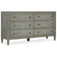 thumbnail image 1 of Beaumont Lane 6-Drawer Traditional Wood Dresser in Speckled Gray, 1 of 4