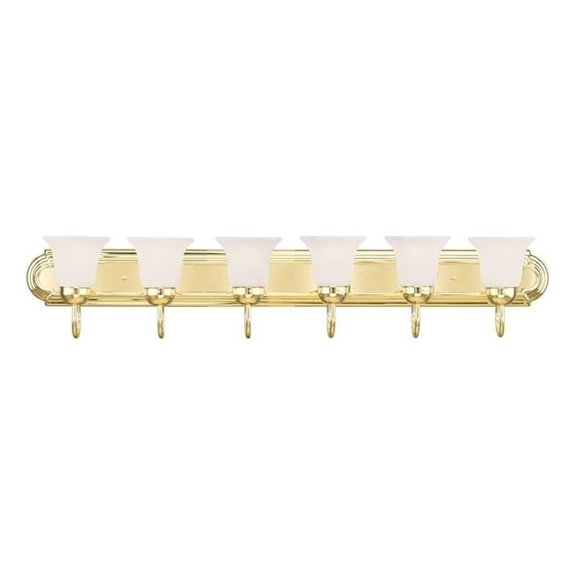 Beaumont Lane 6 Light Bath Light in Polished Brass