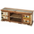 thumbnail image 1 of Beaumont Lane Boho Chic Painted Rustic Entertainment Console in Brown, 1 of 5