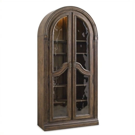 Beaumont Lane Bunching Curio in Rustic Walnut