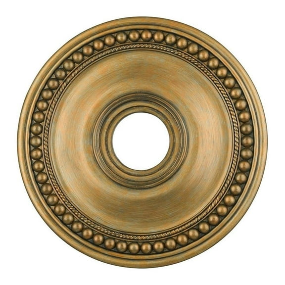 Beaumont Lane Ceiling Medallion in Hand Painted Antique Gold Leaf