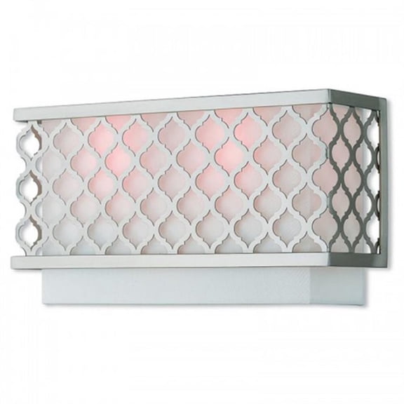 Beaumont Lane Contemporary 2 Light ADA Wall Sconce in Brushed Nickel