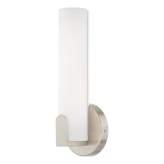Beaumont Lane Contemporary 8W LED Metal ADA Wall Sconce in Brushed Nickel