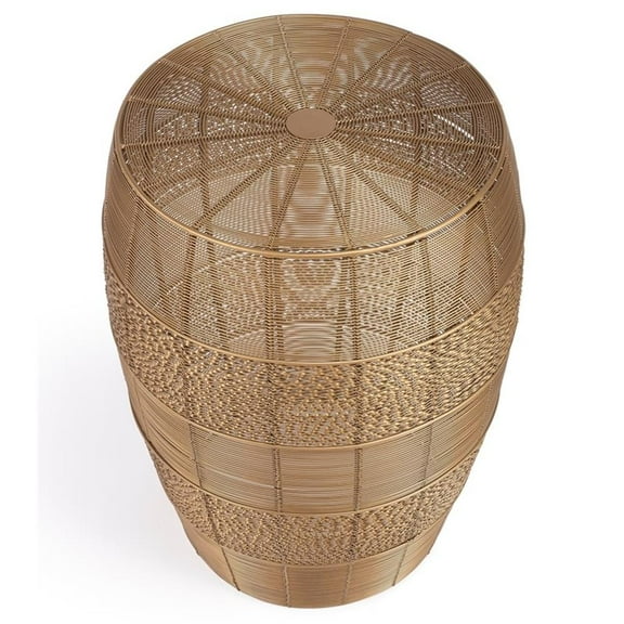 Beaumont Lane Gold Metal End Table