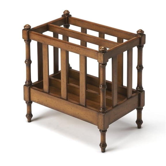 Beaumont Lane Magazine Basket in Antique Cherry