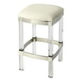 thumbnail image 1 of Beaumont Lane Metropolitan Living 24" Modern Plastic Counter Stool in White, 1 of 6