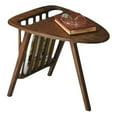 thumbnail image 1 of Beaumont Lane Mango Wood Dark Brown Magazine Table Triangular Distressed 18"H x 15"W x 22"D, 1 of 2