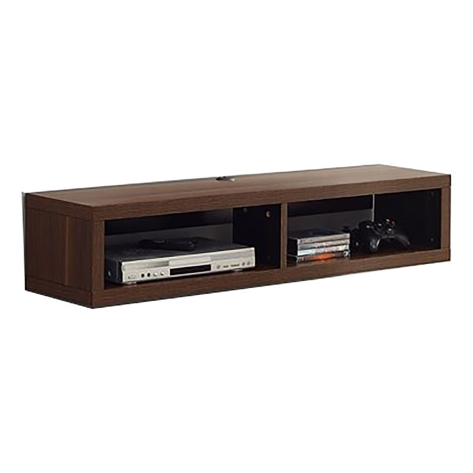 Beaumont Lane Modern Wood Shallow Wall Mount Console for TVs up to 48 ...