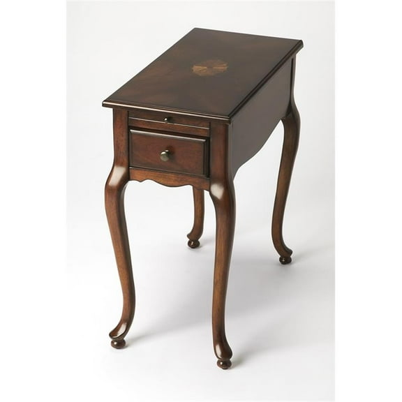 Beaumont Lane Modern Wood Traditional Cherry Chairside Table