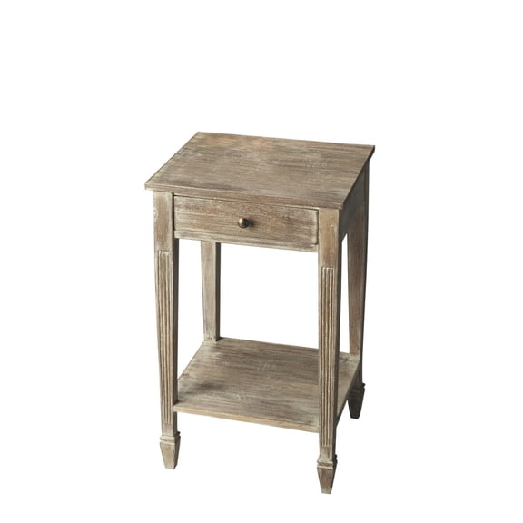 Beaumont Lane Modern Wood Transitional Rectangular Side Table