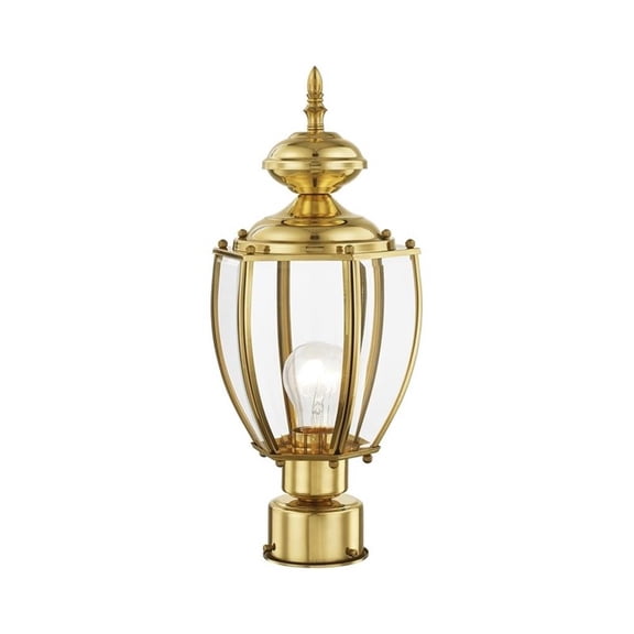 Beaumont Lane Outdoor Post Head in Polished Brass