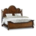 thumbnail image 1 of Beaumont Lane Queen Poster Panel Bed in Mahogany, 1 of 5