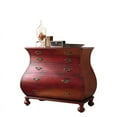 thumbnail image 1 of Beaumont Lane Red Bombe Accent Chest, 1 of 2