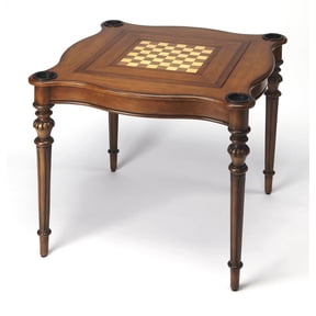 Beaumont Lane Traditional Antique Game Table in Cherry Finish