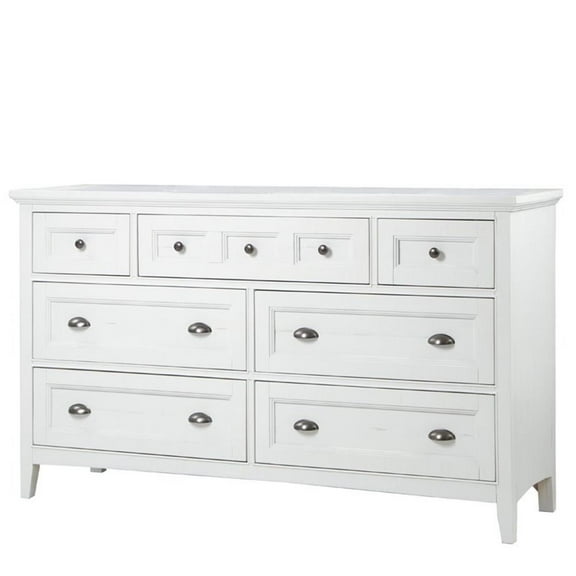 Beaumont Lane Traditional Soft White 7 Drawer Dresser