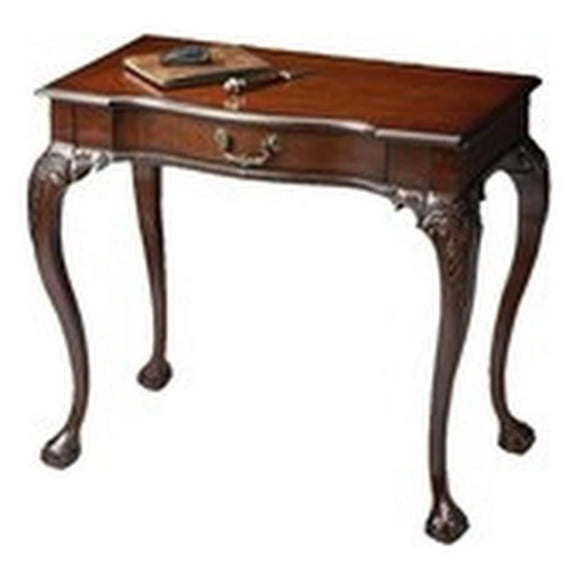 Beaumont Lane Traditional Wood Writing Desk in Cherry Finish