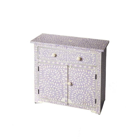 Beaumont Lane Transitional Lavender Bone Inlay Console Chest